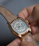 Roger Dubuis Sympathie Chronograph S37 56 0 rose gold dress watch for sale online at A Collected Man London UK specialist of independent watchmakers
