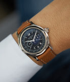 on the wrist Roger Dubuis Hommage Chronograph Monopusher RD56 Chronometer-graded black dial white gold rare watch 