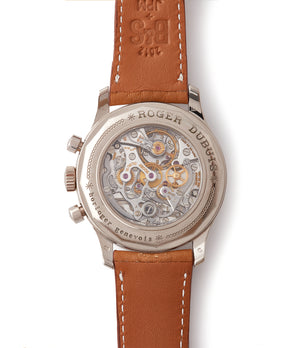 RD56 movement Roger Dubuis Hommage Chronograph white gold dress watch independent watchmaker