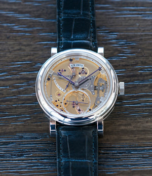 Series 2 Roger W. Smith Series 2 Open Dial white gold rare hand-made dress watch for sale online at A Collected Man London UK specialist of rare independent watches