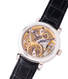 buy preowned Roger W. Smith Series 2 Open Dial white gold rare hand-made dress watch for sale online at A Collected Man London UK specialist of rare independent watches