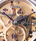 skeletonised Roger W. Smith Series 2 Open Dial white gold rare hand-made dress watch for sale online at A Collected Man London UK specialist of rare independent watches