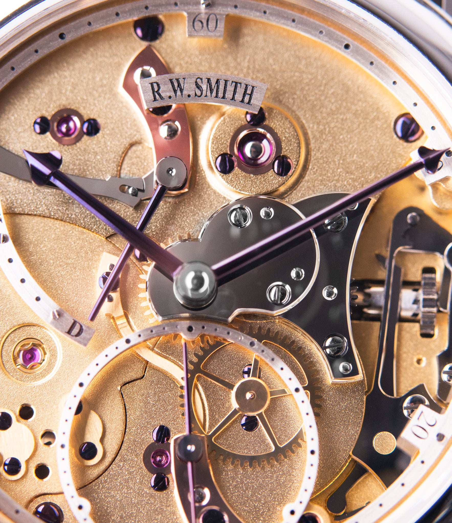 skeletonised Roger W. Smith Series 2 Open Dial white gold rare hand-made dress watch for sale online at A Collected Man London UK specialist of rare independent watches