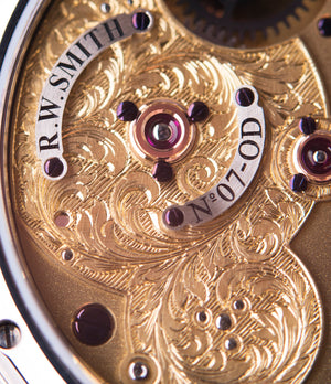 hand-made watch Roger W. Smith Series 2 Open Dial white gold rare hand-made dress watch for sale online at A Collected Man London UK specialist of rare independent watches
