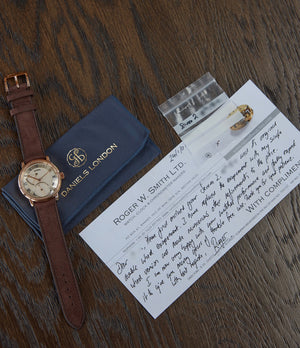 selling Roger Smith Series 2 rose gold time-only dress watch British for sale online A Collected Man London