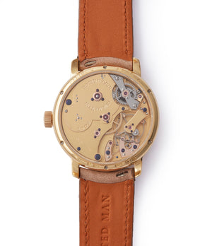 manual-winding Roger W. Smith Series 2 yellow gold early pre-owned independent watchmaker for sale online A Collected Man exclusively approved re-seller Roger Smith 