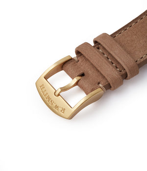 gold Roger Smith tang buckle Series 2 yellow gold early pre-owned independent watchmaker for sale online A Collected Man exclusively approved re-seller Roger Smith 