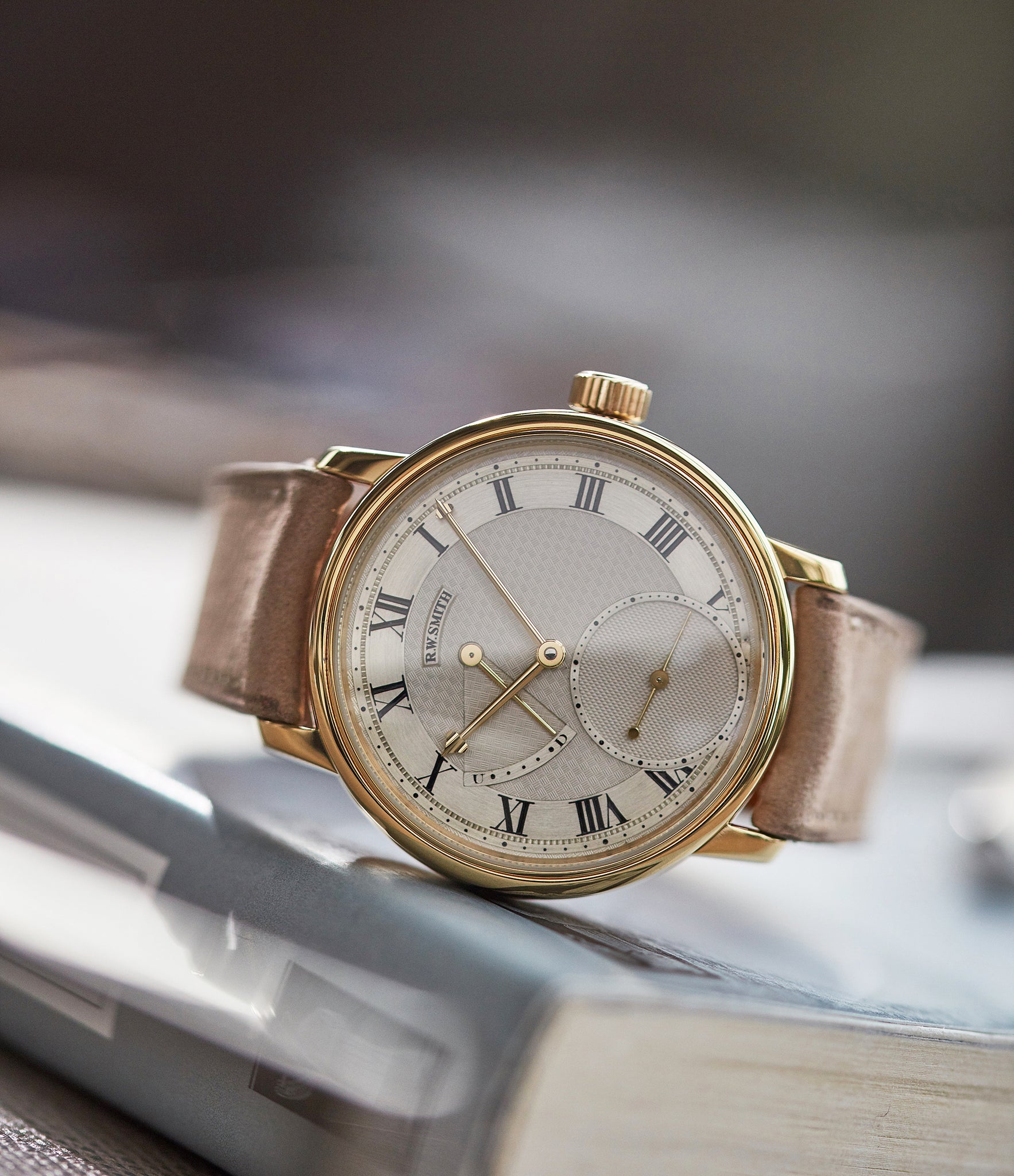 Roger W. Smith Series 2 yellow gold early pre-owned independent watchmaker for sale online A Collected Man exclusively approved re-seller Roger Smith 