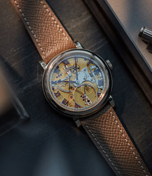 buying pre-owned Roger Smith Series 2 Open-Dial British rare hand-made wristwatch independent watchmaker for sale online A Collected Man London