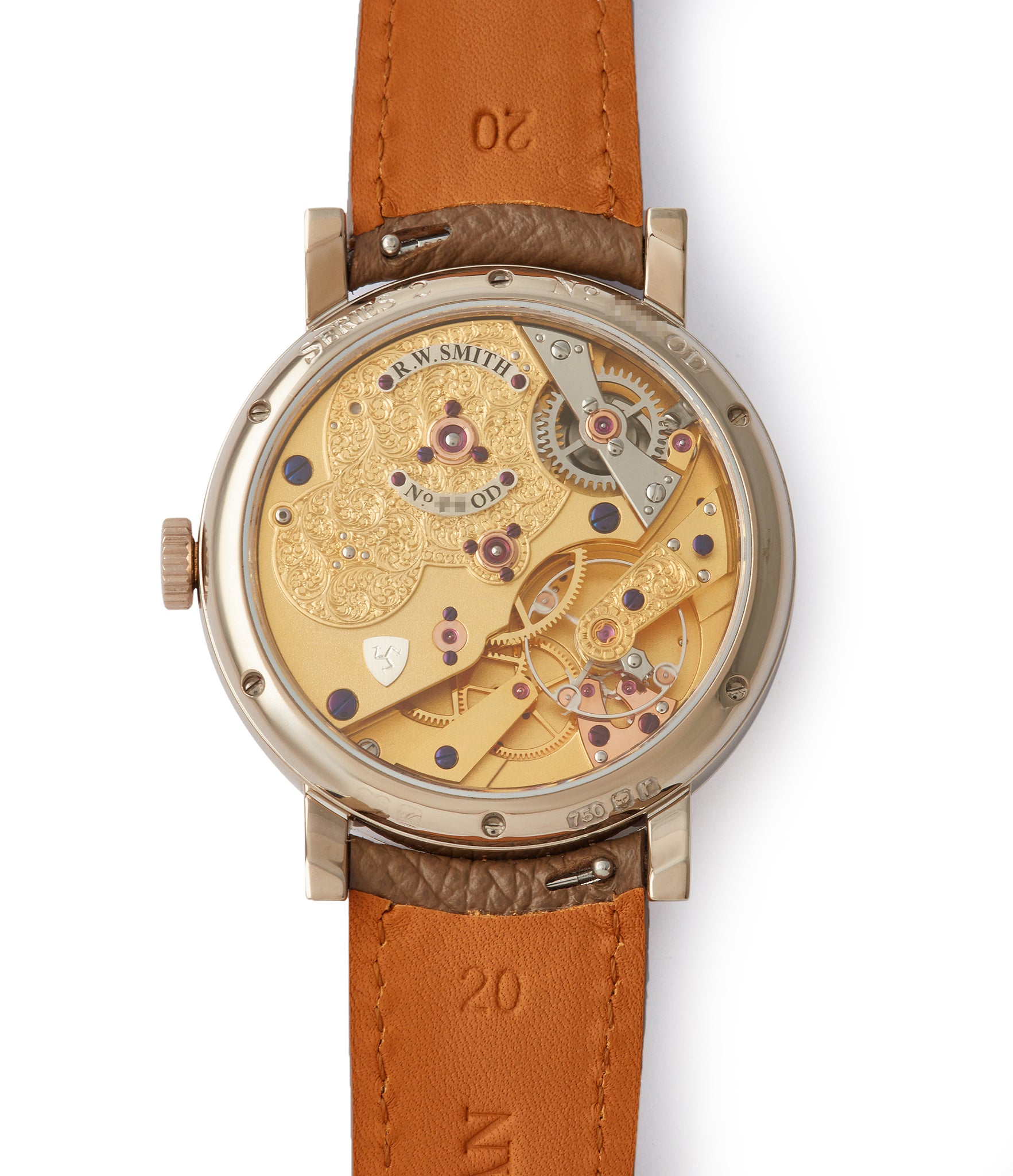 Co-Axial hand-made movementRoger Smith Series 2 Open-Dial British rare hand-made wristwatch independent watchmaker for sale online A Collected Man London