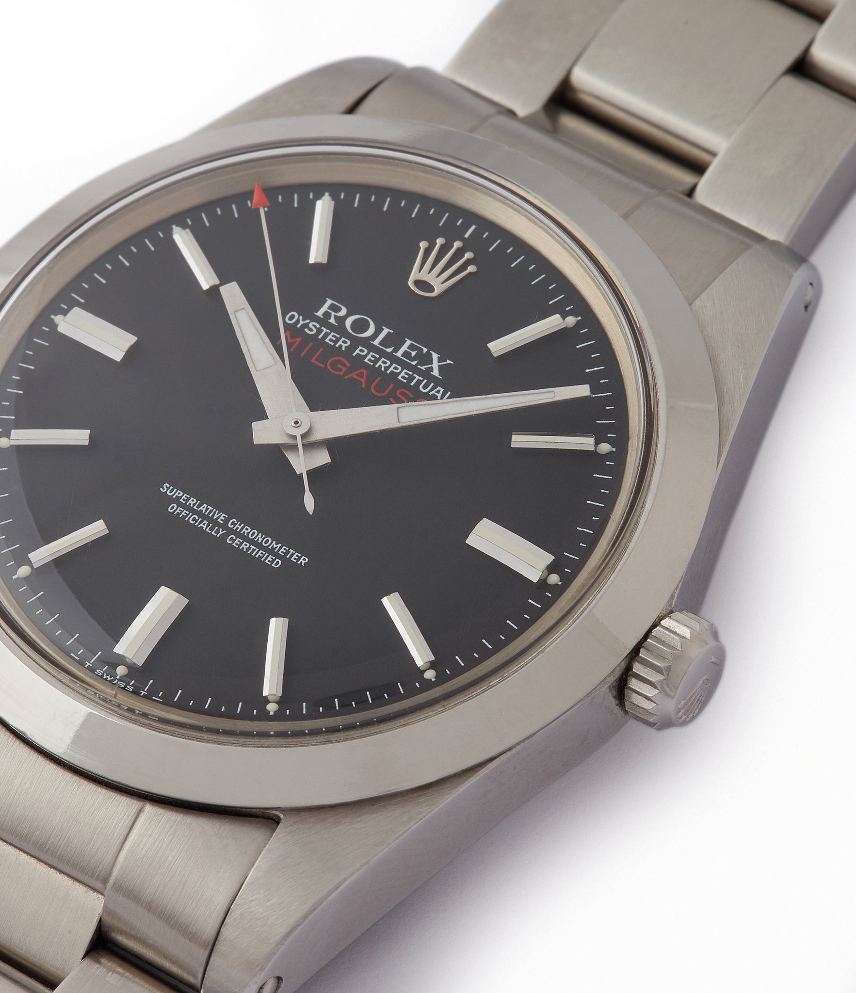 sell Rolex Milgauss 1019 steel antimagnetic tool watch for sale online at A Collected Man London UK specialist rare vintage Rolex watches