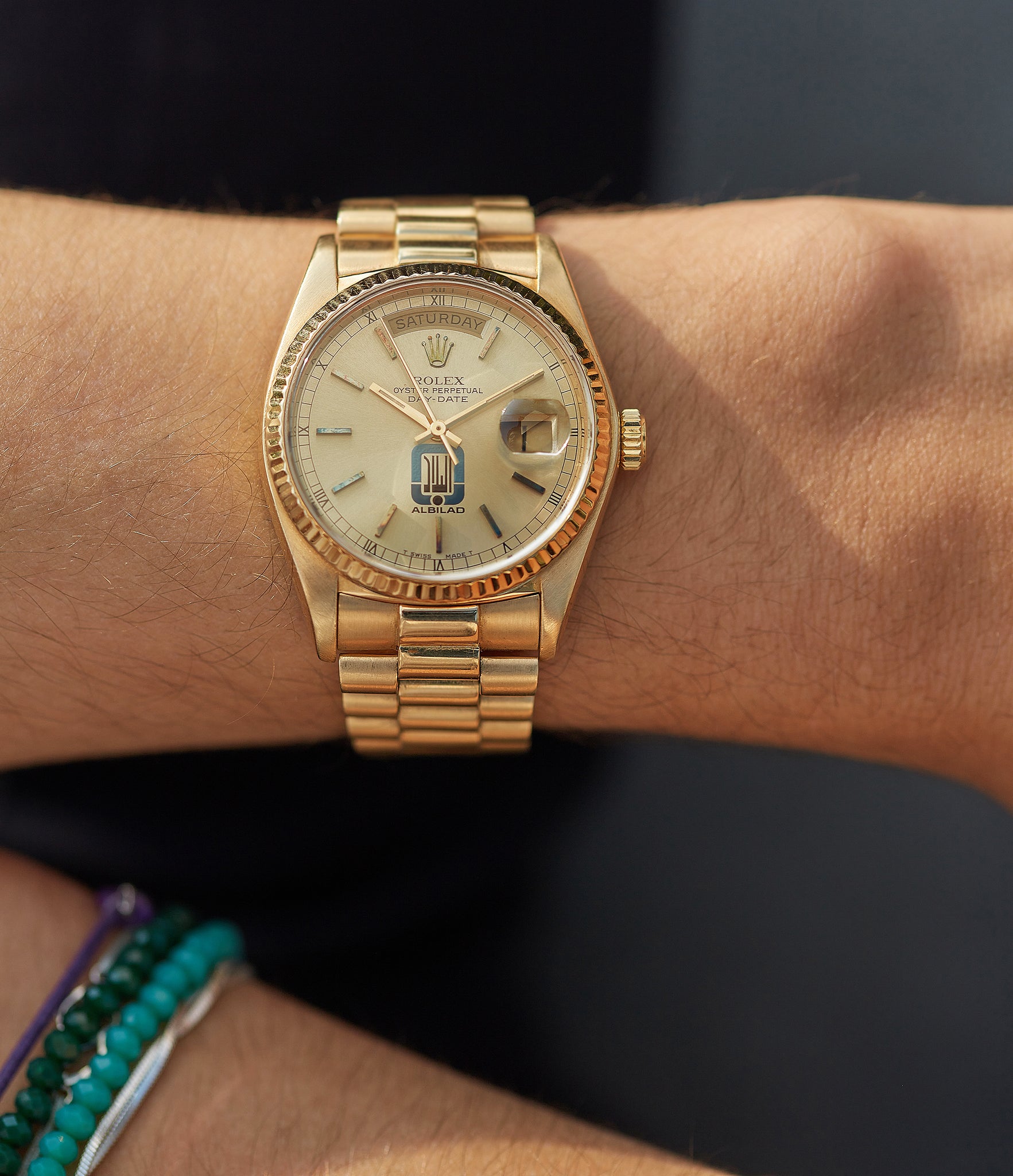 Rolex Day-Date 18038 | “Albilad” | Yellow Gold