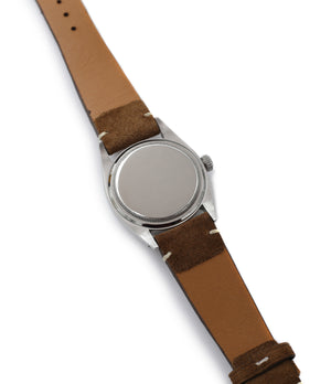 buy vintage Rolex Explorer 6610 steel watch at A Collected Man caseback