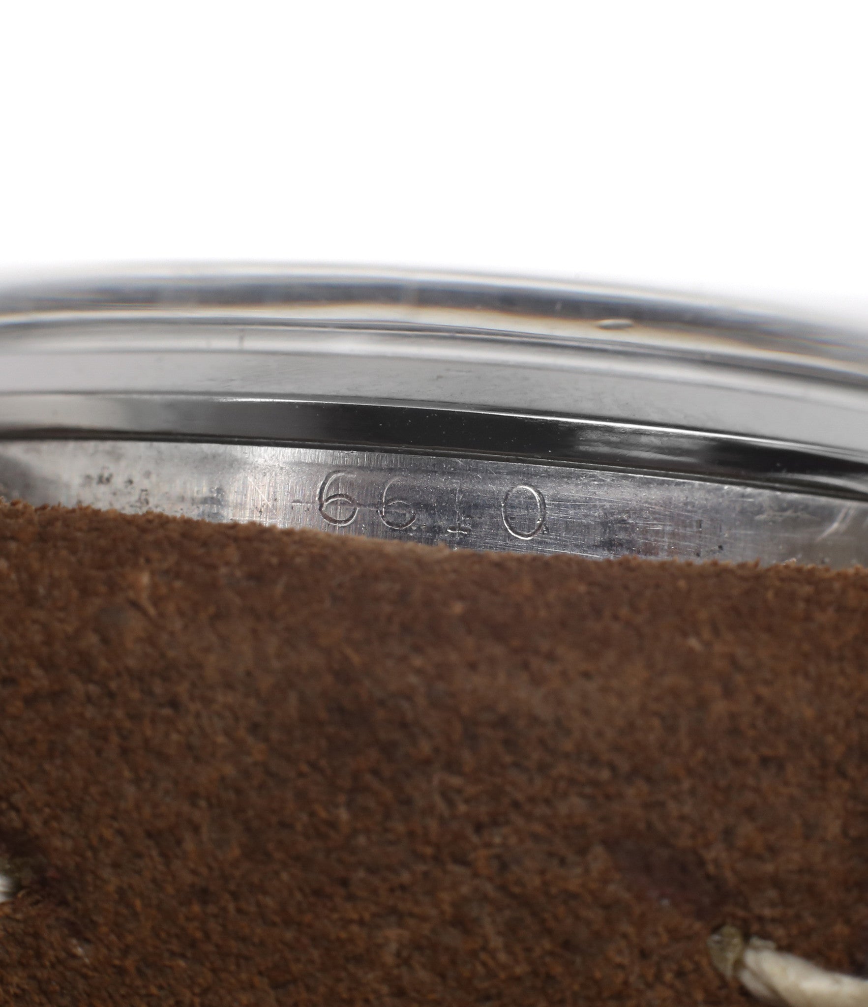 authentic case vintage Rolex Explorer 6610 steel watch at A Collected Man for sale