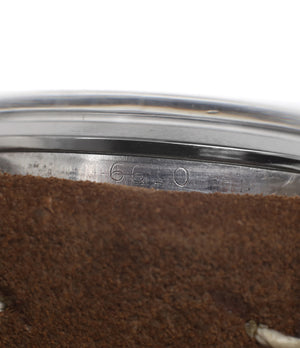 authentic case vintage Rolex Explorer 6610 steel watch at A Collected Man for sale