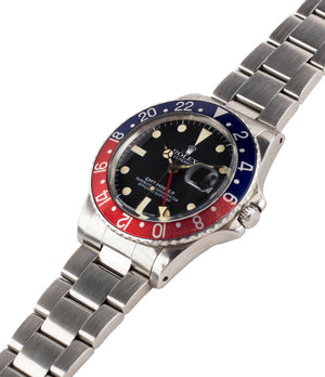 selling Rolex GMT-Master 16750 steel sport traveller watch for sale online at A Collected Man London vintage watch specialist