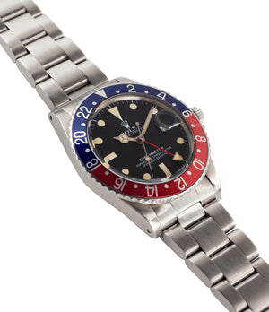 for sale Rolex GMT-Master 16750 steel sport traveller watch for sale online at A Collected Man London vintage watch specialist