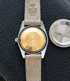 Faraday Oyster cage antimagnetic Rolex Milgauss 1019 steel antimagnetic tool watch for sale online at A Collected Man London UK specialist rare vintage Rolex watches