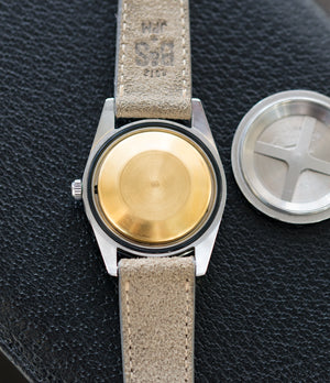 Faraday Oyster cage antimagnetic Rolex Milgauss 1019 steel antimagnetic tool watch for sale online at A Collected Man London UK specialist rare vintage Rolex watches