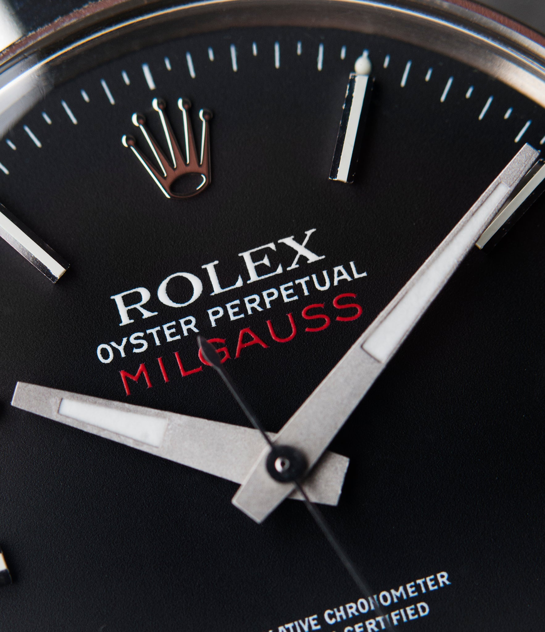 unrestored Rolex Milgauss 1019 steel  for sale online at A Collected Man London UK specialist rare vintage Rolex watches