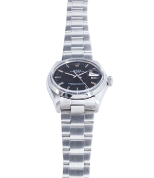 for sale Rolex 1500 steel black sigma dial date sports vintage watch for sale online at A Collected Man vintage watch specialist