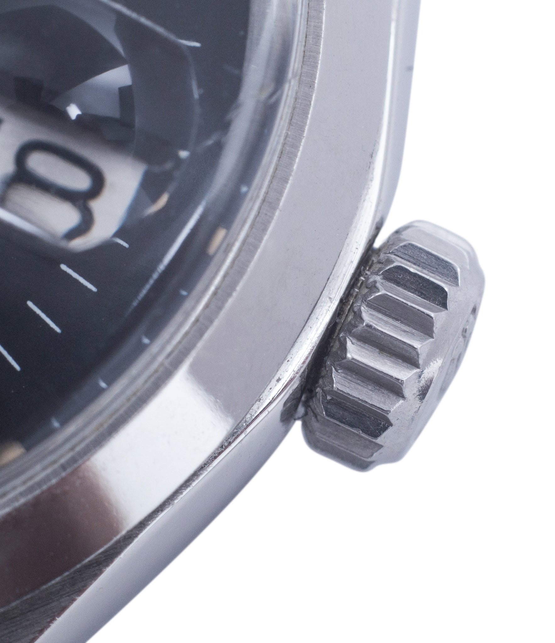 vintage Rolex crown 1500 steel black sigma dial date sports vintage watch for sale online at A Collected Man vintage watch specialist