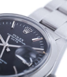 sigma dial Rolex 1500 steel black date sports vintage watch for sale online at A Collected Man vintage watch specialist