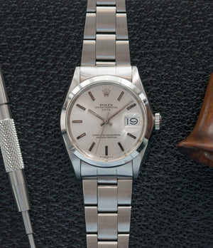 steel Rolex Oyster Date 1500 vintage watch full set for sale online at A Collected Man rare vintage watch specialist