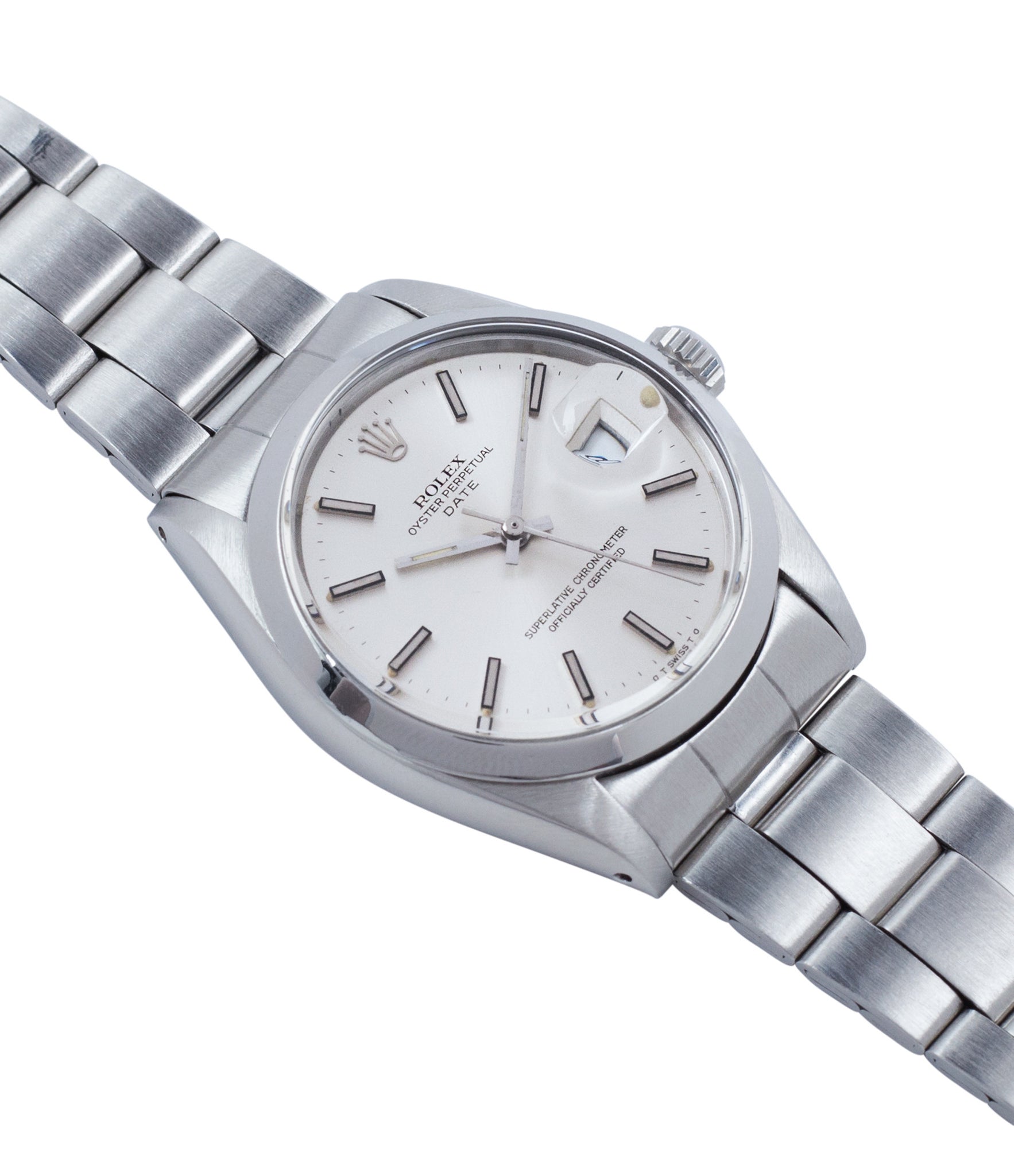 for sale vintage Rolex Oyster Date 1500 steel vintage watch full set for sale online at A Collected Man rare vintage watch specialist