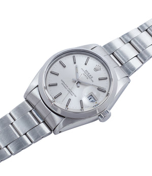 selling Rolex Oyster Date 1500 steel vintage watch full set for sale online at A Collected Man rare vintage watch specialist