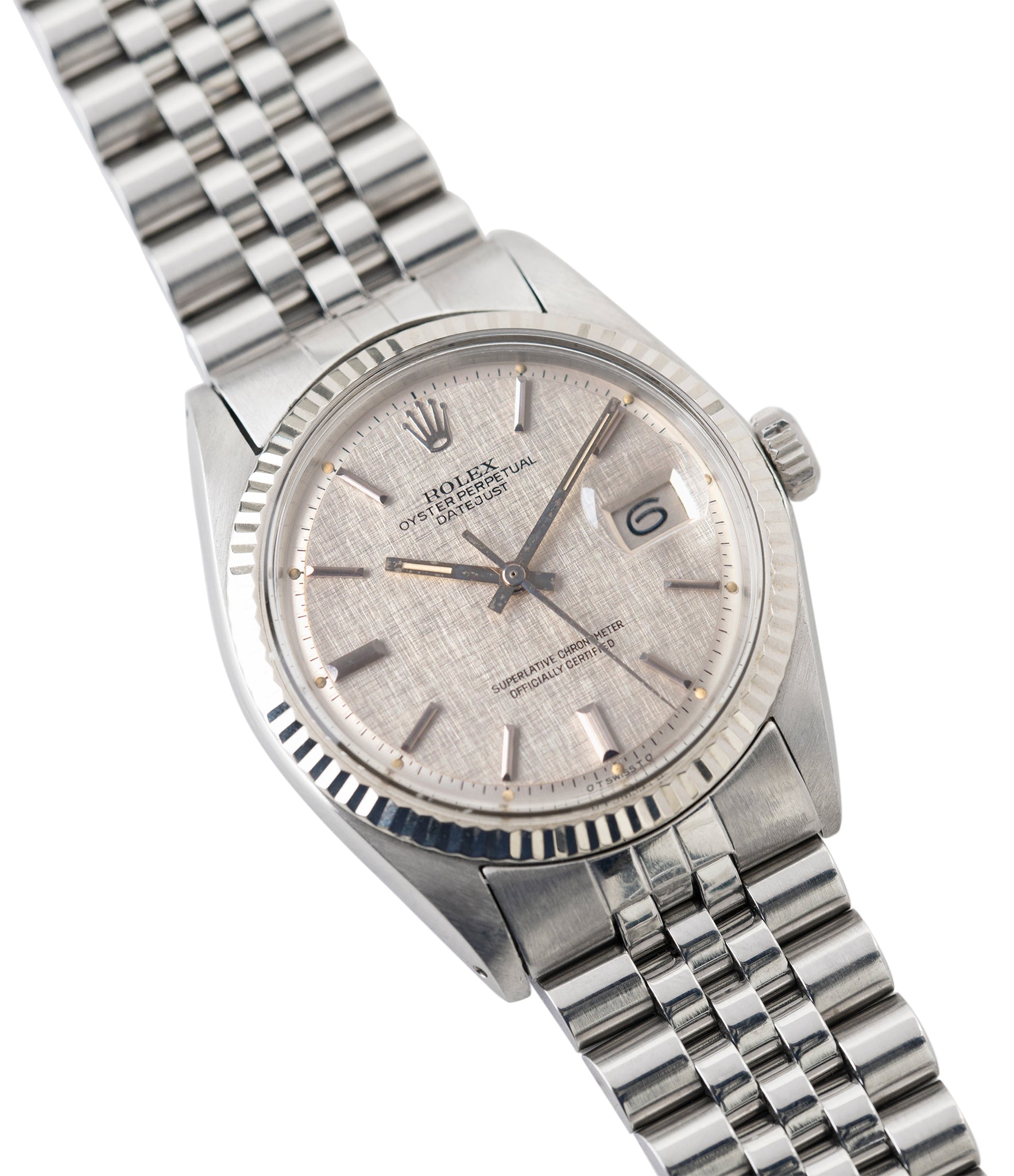 Rolex datejust grey linen dial store