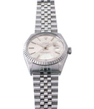 buy vintage full set Rolex Datejust 16030 steel automatic silver dial watch Jubilee bracelet for sale online at A Collected Man London UK vintage watch specialist