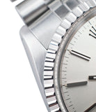 steel Rolex Datejust 16030 automatic silver dial watch Jubilee bracelet for sale online at A Collected Man London UK vintage watch specialist