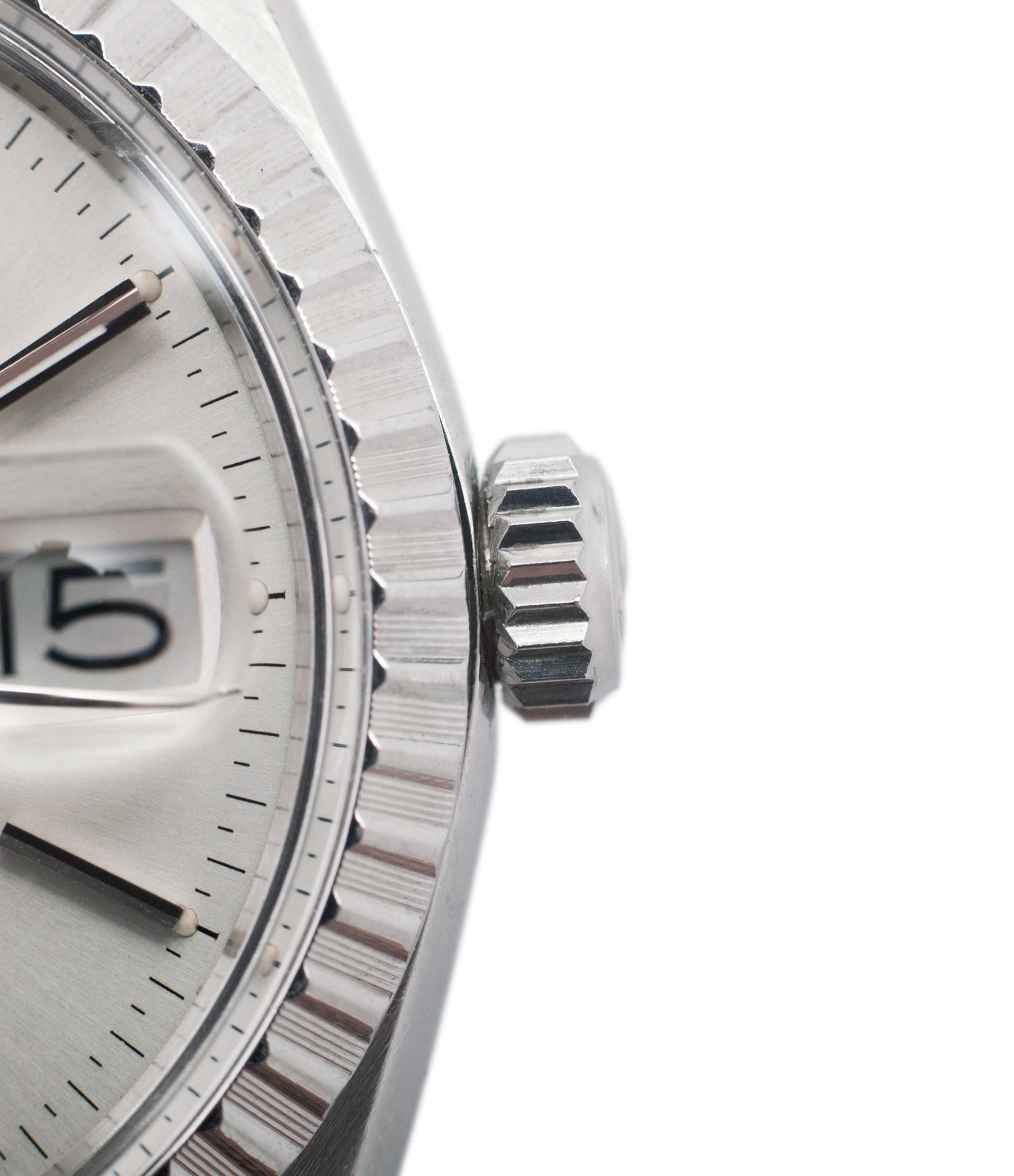 date Rolex Datejust 16030 steel automatic silver dial watch Jubilee bracelet for sale online at A Collected Man London UK vintage watch specialist