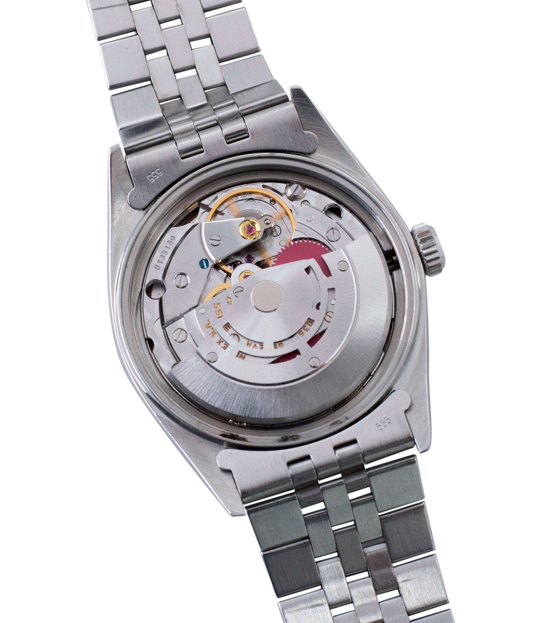 automatic 3035 Rolex Oyster Perpetual Datejust 16030 steel automatic silver dial watch Jubilee bracelet for sale online at A Collected Man London UK vintage watch specialist
