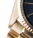 buy gold Rolex Day-Date 1803 Oyster Perpetual Cal. 1556 blue dial watch for sale online at A Collected Man London UK specialist of rare watches