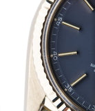 gold Rolex Day-Date 1803 Oyster Perpetual Cal. 1556 blue dial watch for sale online at A Collected Man London UK specialist of rare watches