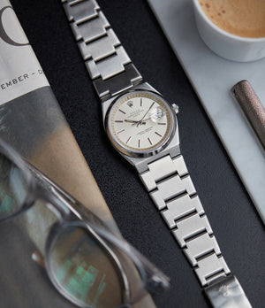 1530 vintage Rolex Oyster Perpetual steel sport watch with papers for sale online at A Collected Man London UK specialist of rare watches