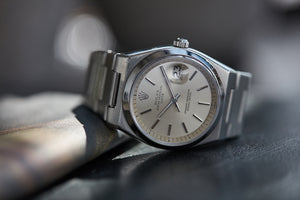 men's cool vintage Rolex Oyster Perpetual 1530 steel sport watch with papers for sale online at A Collected Man London UK specialist of rare watches