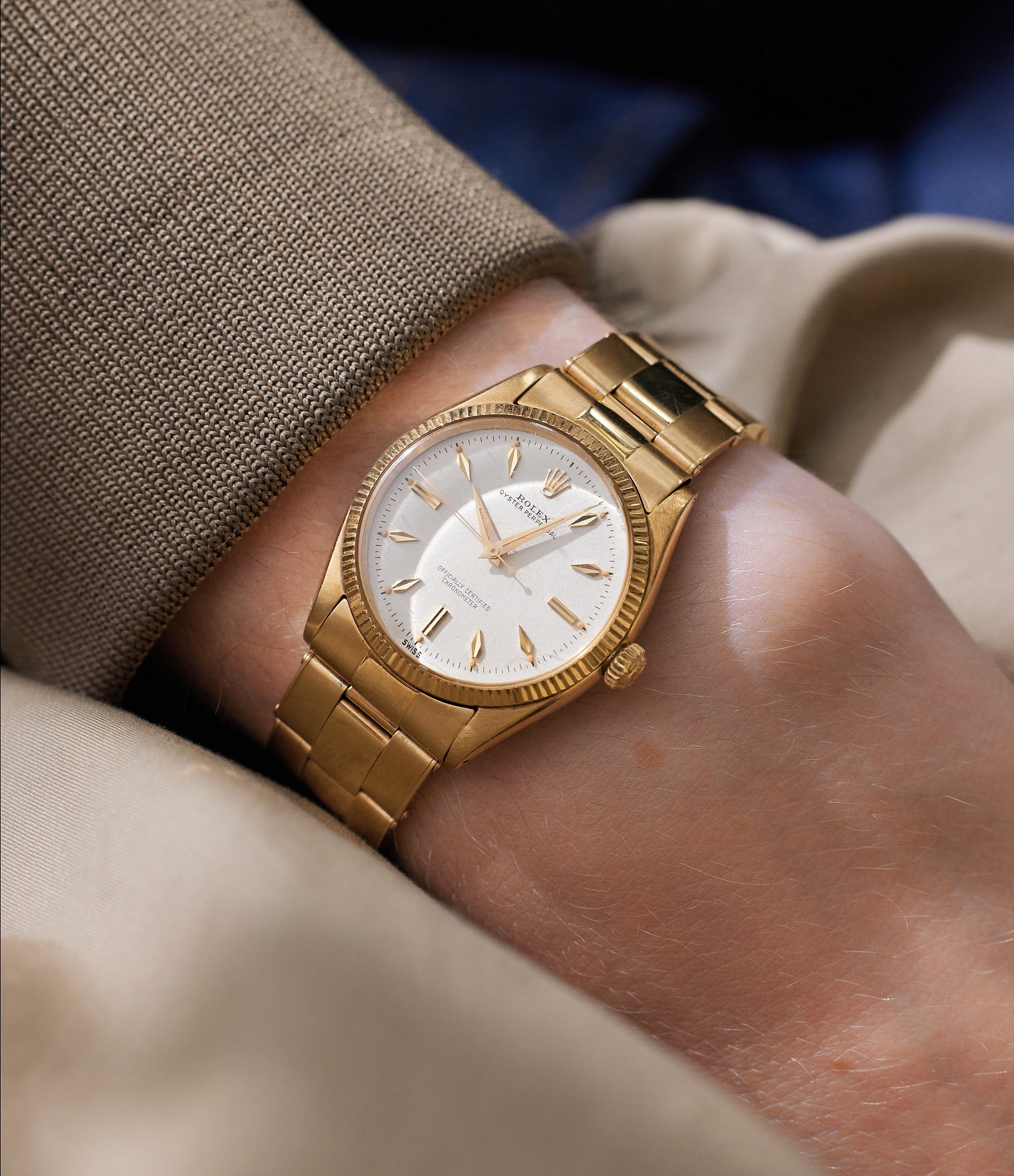 All gold oyster perpetual Clearance