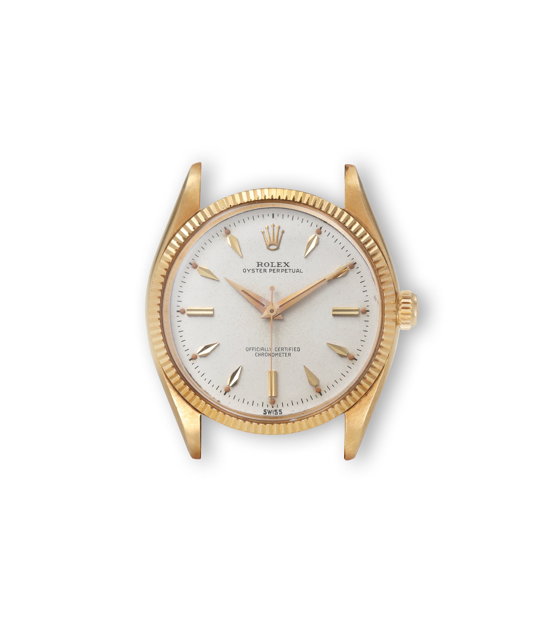 Rolex oyster perpetual gold face on sale