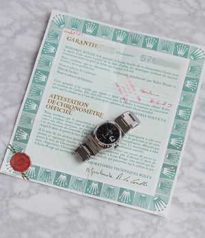 Rolex punched papers Oysterquartz Datejust ref. 17000 steel sport watch full set for sale online at A Collected Man London specialist of rare watches