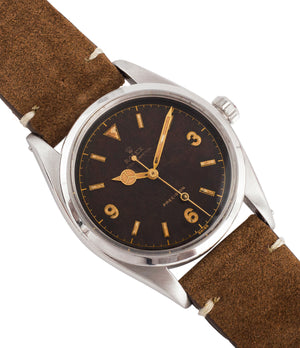 buy Rolex 6150 Precision Pre-Explorer steel sport watch automatic A296 for sale online at A Collected Man vintage watch specialist