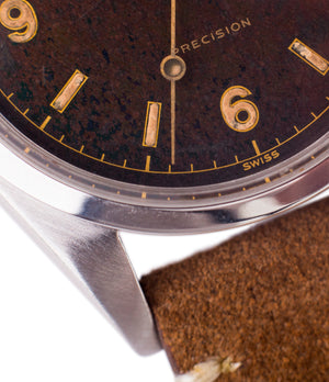 Rolex Ref. 6150 Precision Pre-Explorer steel sport vintage watch automatic A296 for sale online at A Collected Man vintage watch specialist