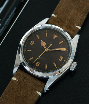 Rolex 6150 Precision Pre-Explorer steel sport watch automatic A296 for sale online at A Collected Man vintage watch specialist