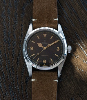 selling vintage Rolex 6150 Precision Pre-Explorer steel sport watch automatic A296 for sale online at A Collected Man vintage watch specialist