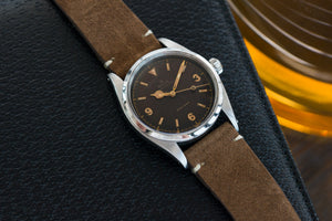 vintage Rolex 6150 Precision Pre-Explorer steel sport watch automatic A296 for sale online at A Collected Man vintage watch specialist