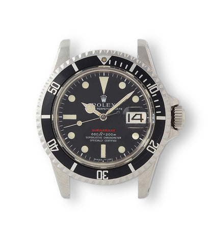 Rolex submariner red writing for best sale sale