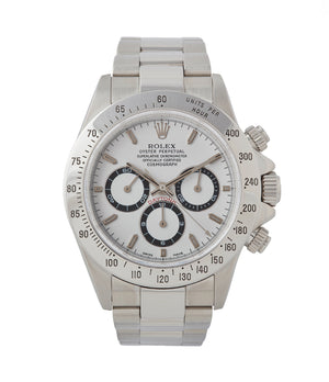buy Rolex Daytona 16520 Zenith steel vintage chronograph sports watch full set for sale online A Collected Man London specialist rare watches