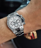 men's luxury sports watch Rolex Daytona 16520 Zenith steel vintage chronograph sports watch full set for sale online A Collected Man London specialist rare watches